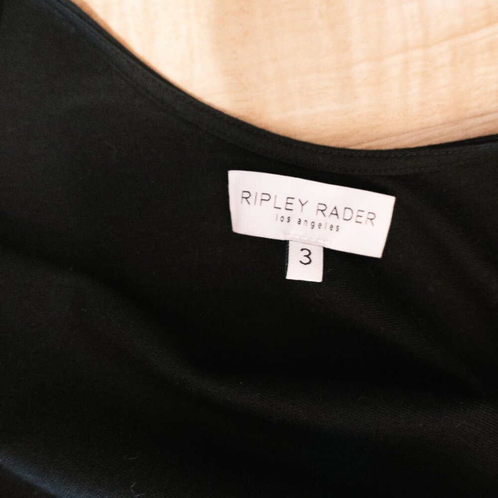 Ripley Rader Size 3 Black Satin Ashley Dress - Picture 10 of 11